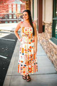 Orange Grove Maxi Dress