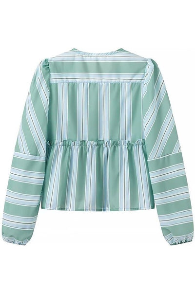 Brunch Stripe Tie Top