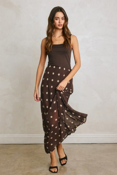 Eloise Polka Dot Maxi Skirt
