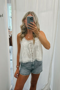 Ever After Lace Trim Tank