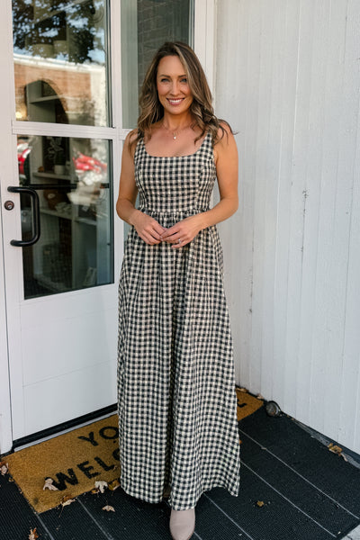 Taylor Gingham Maxi Dress