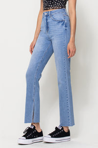Slit Inseam Straight Jeans