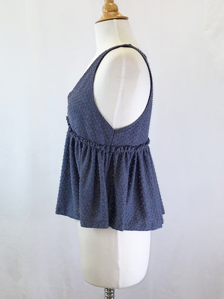 Midnight Dot Babydoll Tank