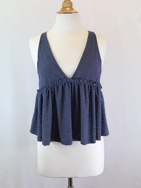 Midnight Dot Babydoll Tank