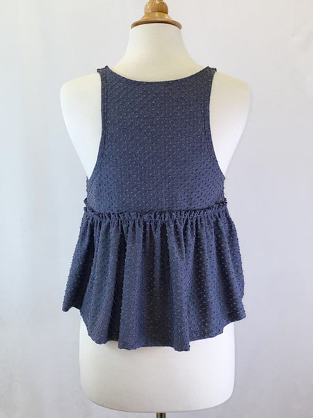 Midnight Dot Babydoll Tank