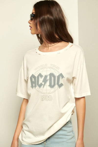 ACDC Distressed Graphic Tee