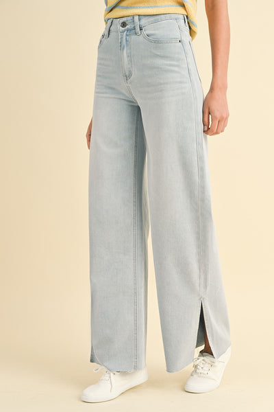 Light Wash Wide Leg Jeans