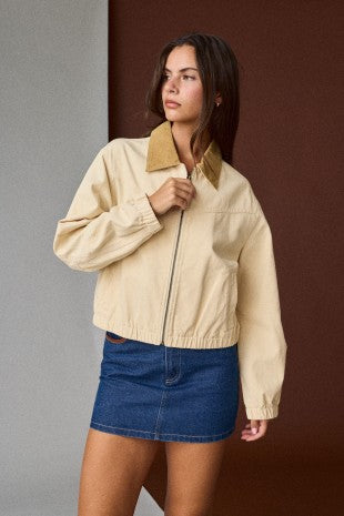 Corduroy Collar Barn Jacket