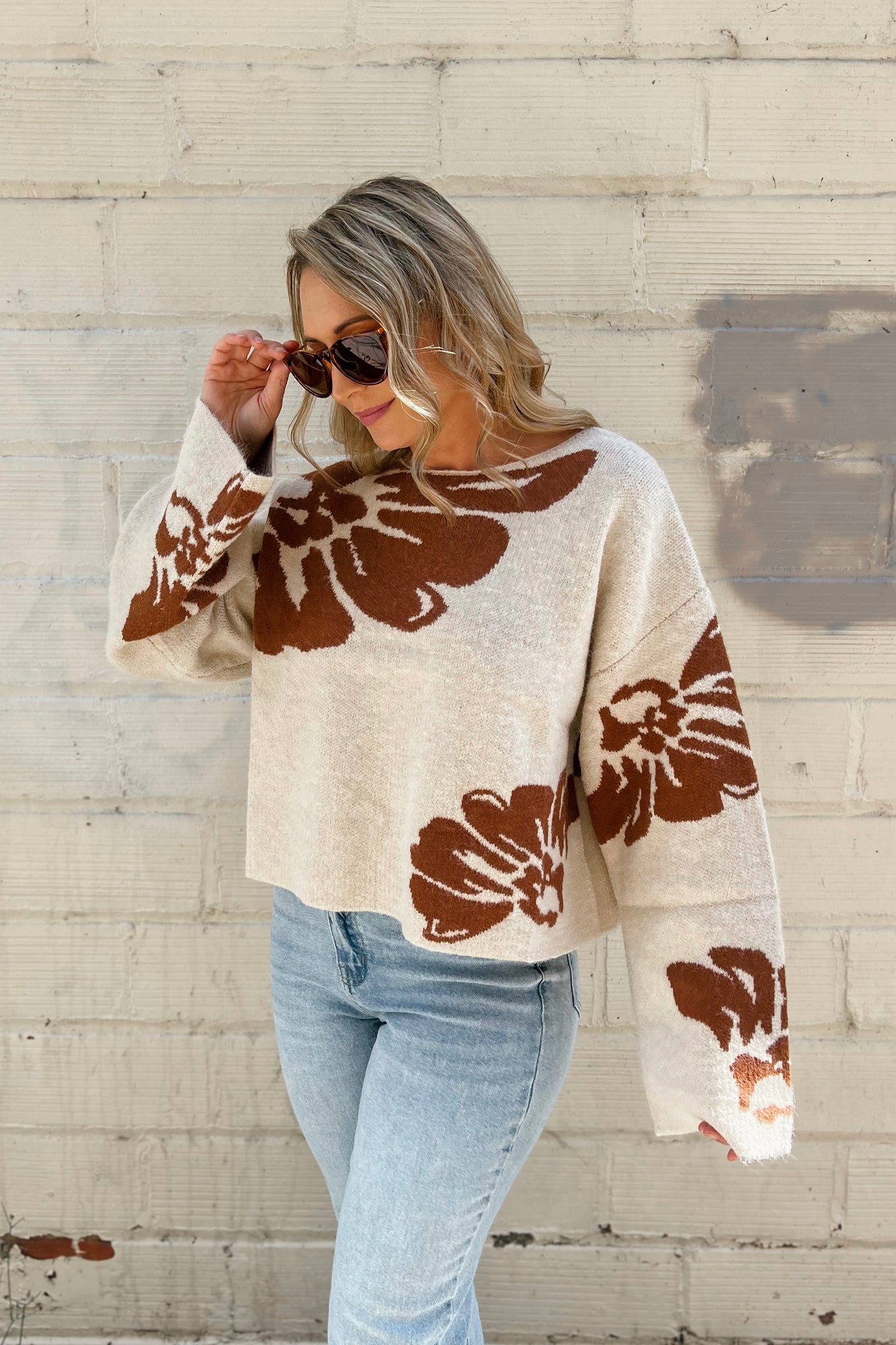 Fall Flowers Sweater