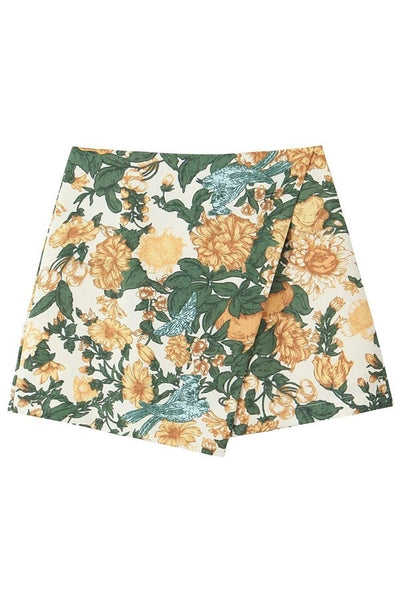 Scarlet Floral Skort