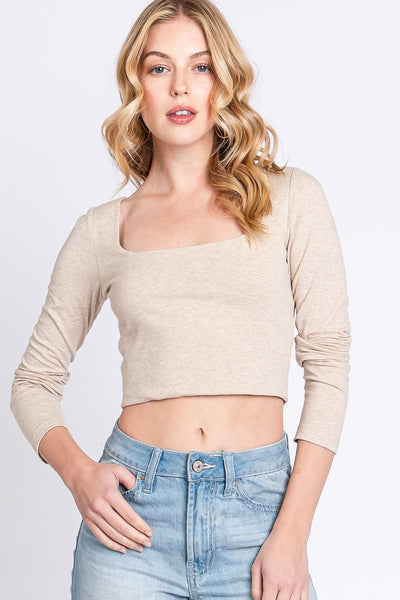 Essential Cropped Long Sleeve