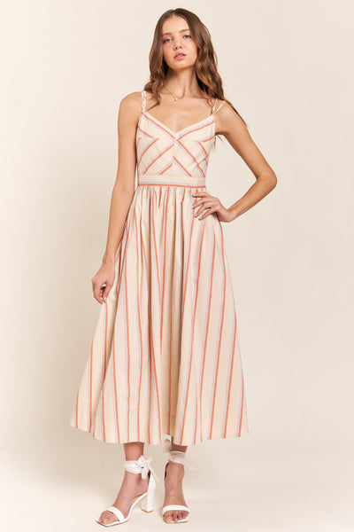 Amherst Stripe Midi Dress