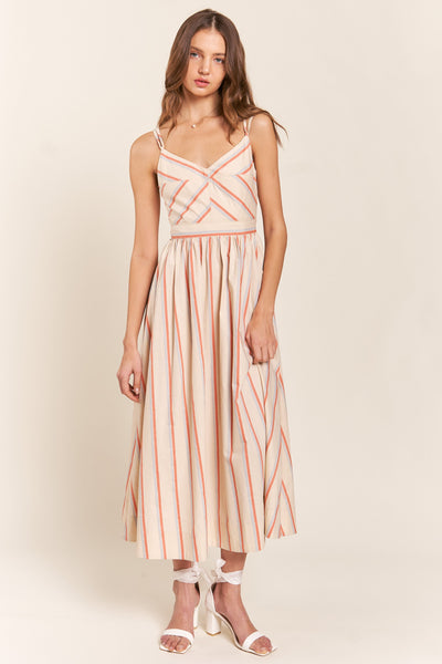 Amherst Stripe Midi Dress