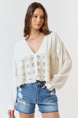 Wild and Free Crochet Blouse