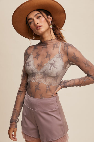 Luxe Lace Long Sleeve Top