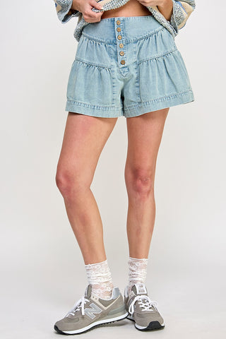 Fluer Denim Shorts
