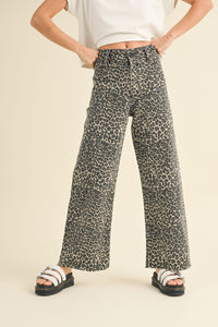 Spot On Leopard Print Jeans