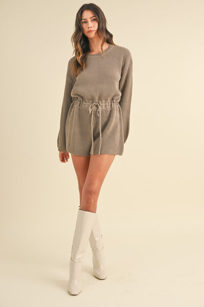 Cuddle Up Sweater Romper