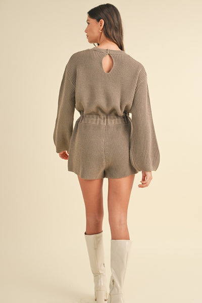 Cuddle Up Sweater Romper