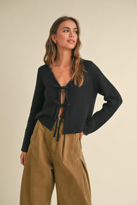 Tie Front Cardigan