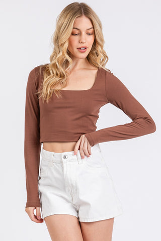 Essential Cropped Long Sleeve