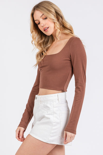 Essential Cropped Long Sleeve