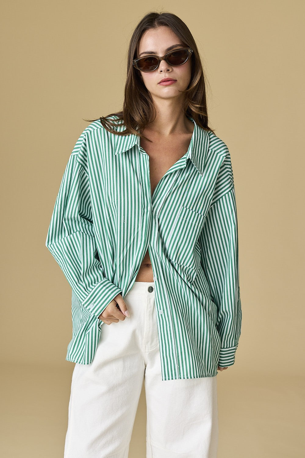 Luna Stripe Button Down