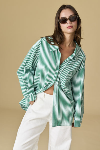 Luna Stripe Button Down