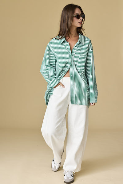 Luna Stripe Button Down