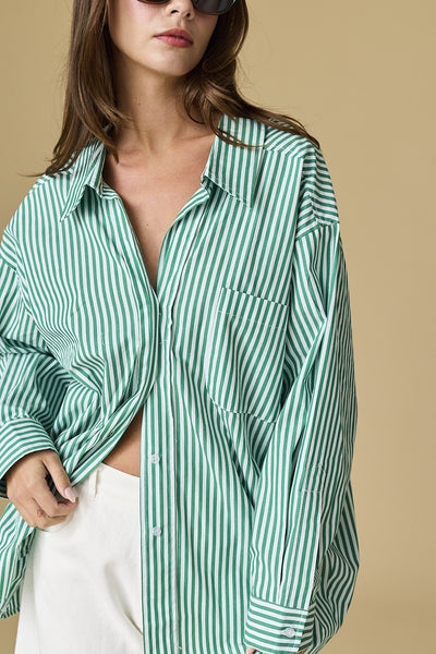 Luna Stripe Button Down