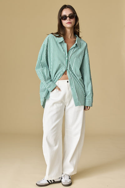 Luna Stripe Button Down