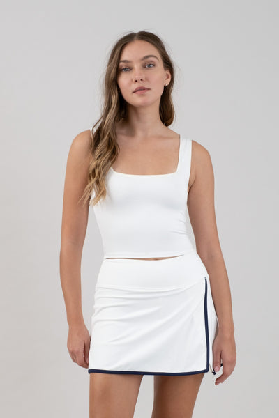 Square Neck Cropped Tank