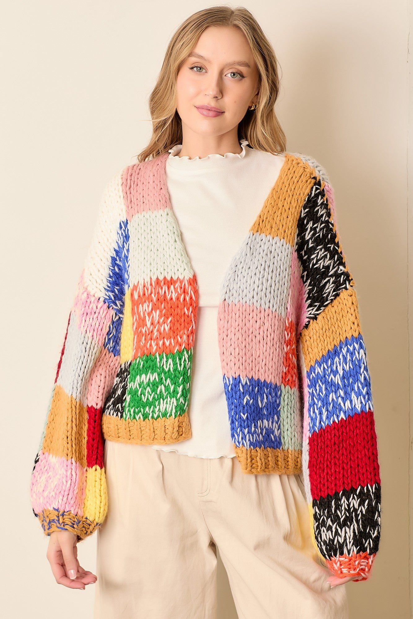 Colorblock Cardigan
