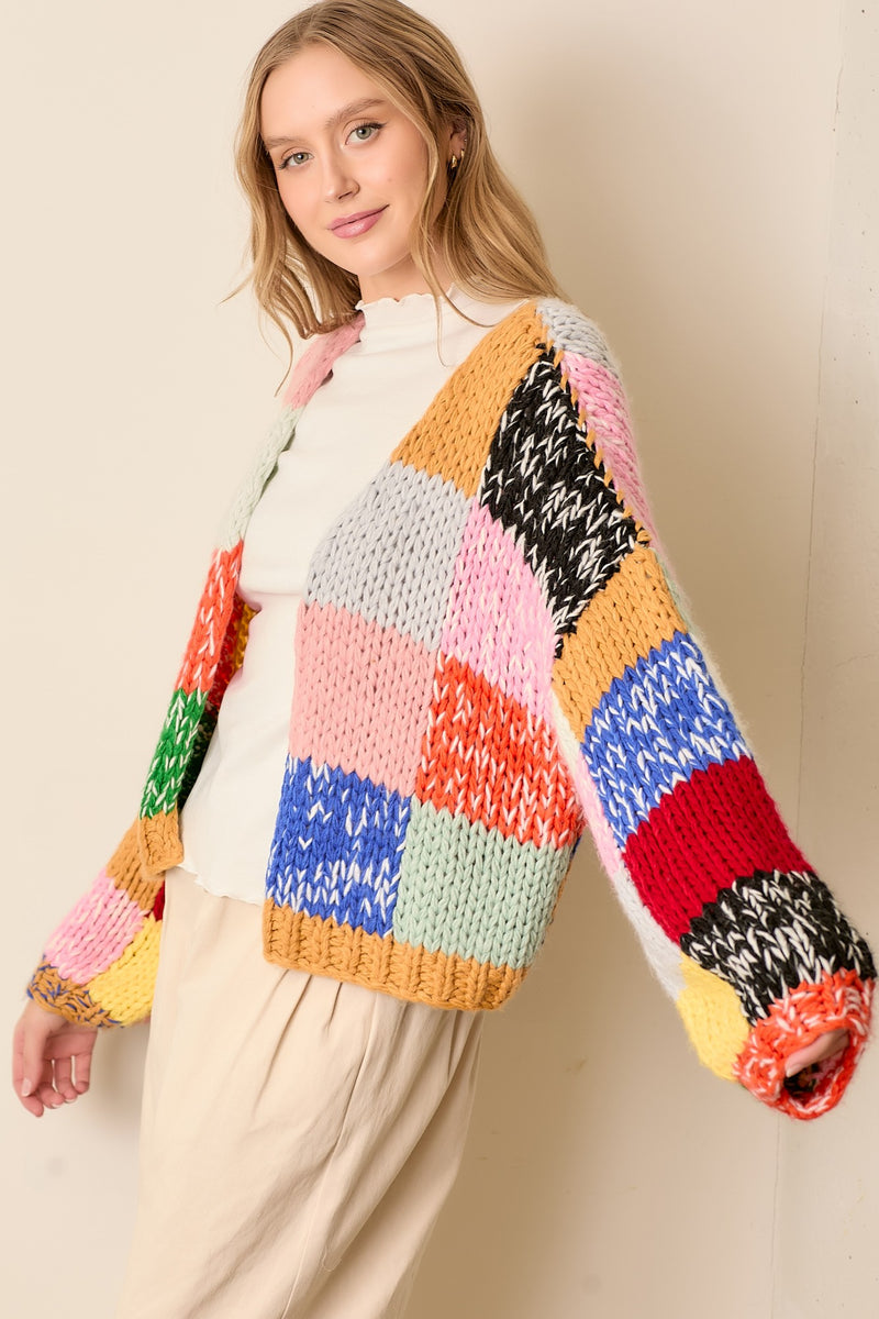 Colorblock Cardigan – Bloom & Flourish