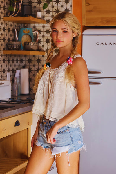 Ever After Lace Trim Tank