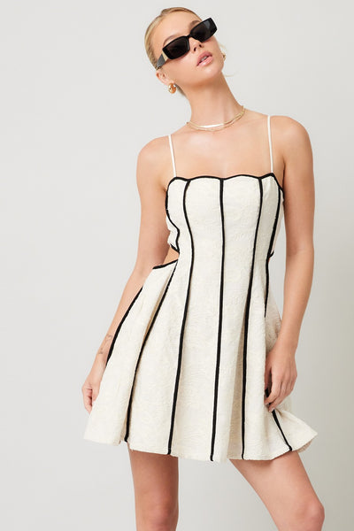 Cara Embroidered Cutout Dress