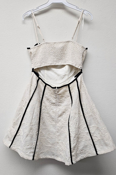 Cara Embroidered Cutout Dress