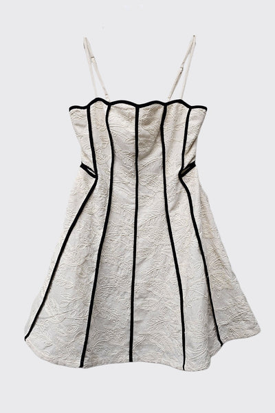 Cara Embroidered Cutout Dress