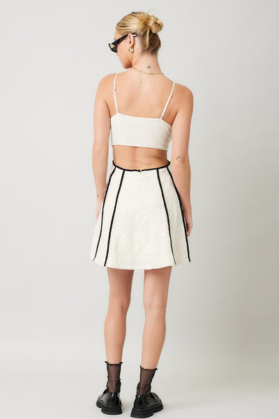 Cara Embroidered Cutout Dress