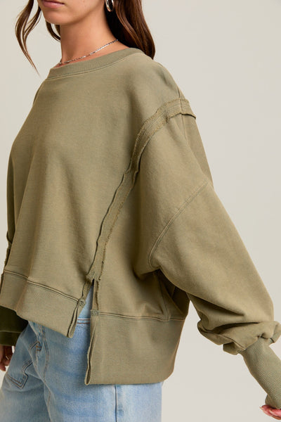 Cam Exposed Seam Sweatshirt