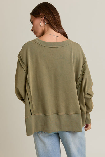 Cam Exposed Seam Sweatshirt
