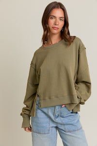 Cam Exposed Seam Sweatshirt