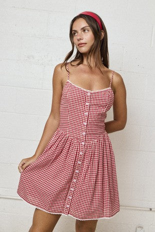 Perla Gingham Dress