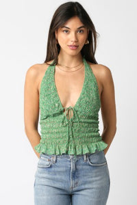 Jenna Smocked Halter Top