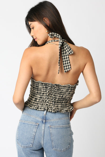 Suzy Smocked Halter Top