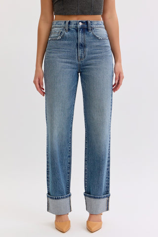 Tara High Rise Cuffed Jeans
