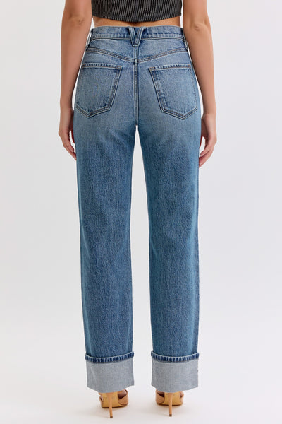 Tara High Rise Cuffed Jeans