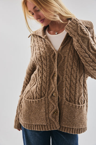Woodland Cable Knit Cardigan