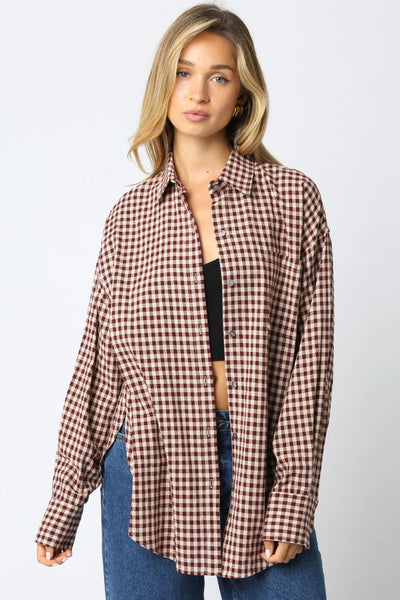 Tammy Gingham Button Down