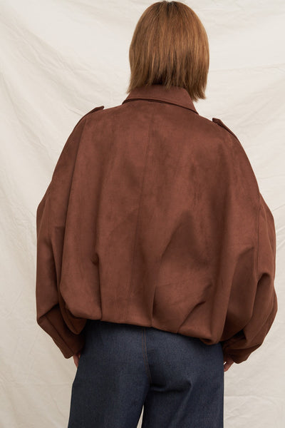Suede Bomber Jacket